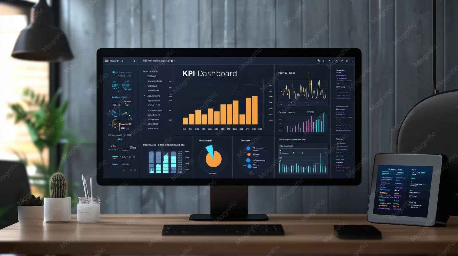 Desktop KPI dashboard view